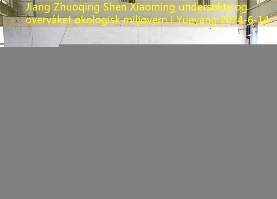 Jiang Zhuoqing Shen Xiaoming undersøkte og overvåket økologisk miljøvern i Yueyang